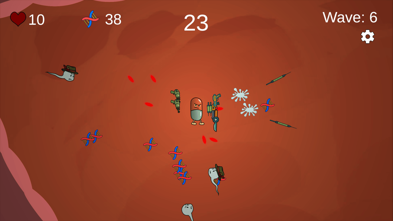 Pill Defenders, Screenshot 1