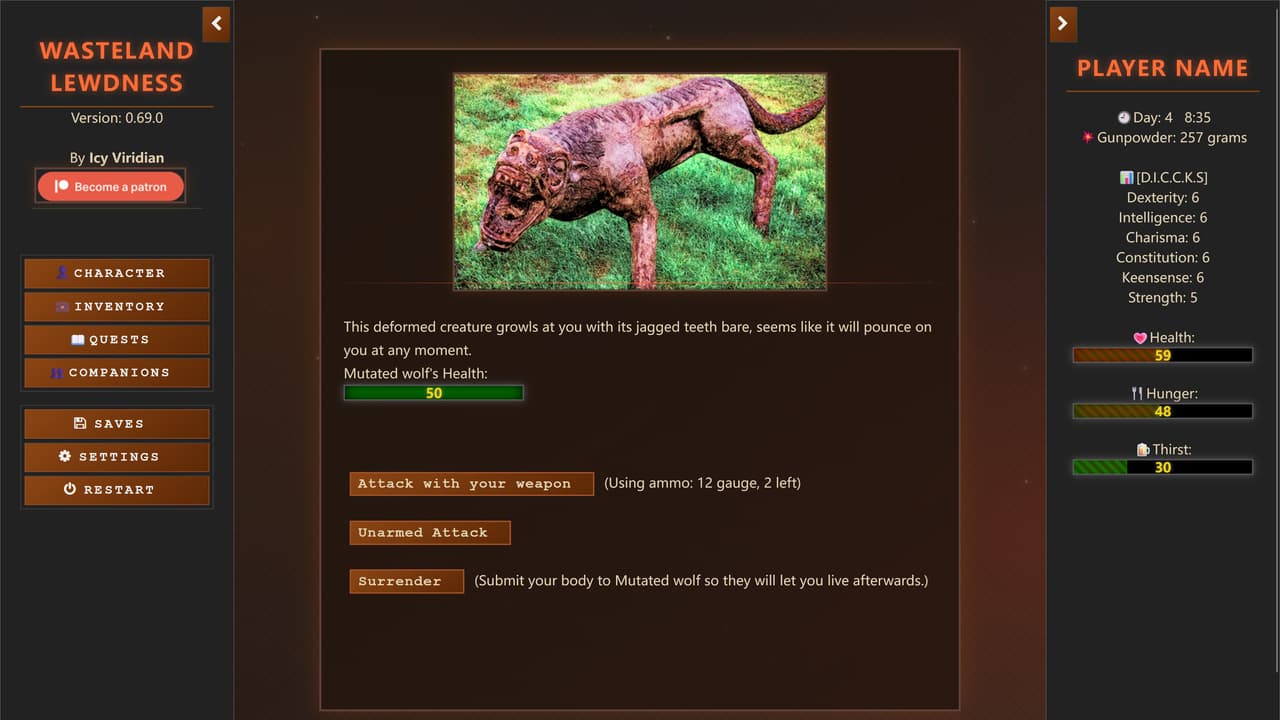 Wasteland Lewdness, Screenshot 6