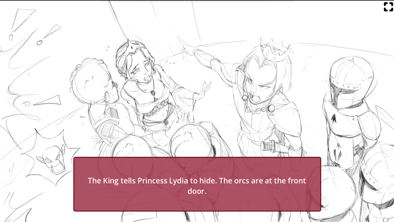 The Fallen Princess, Screenshot 1