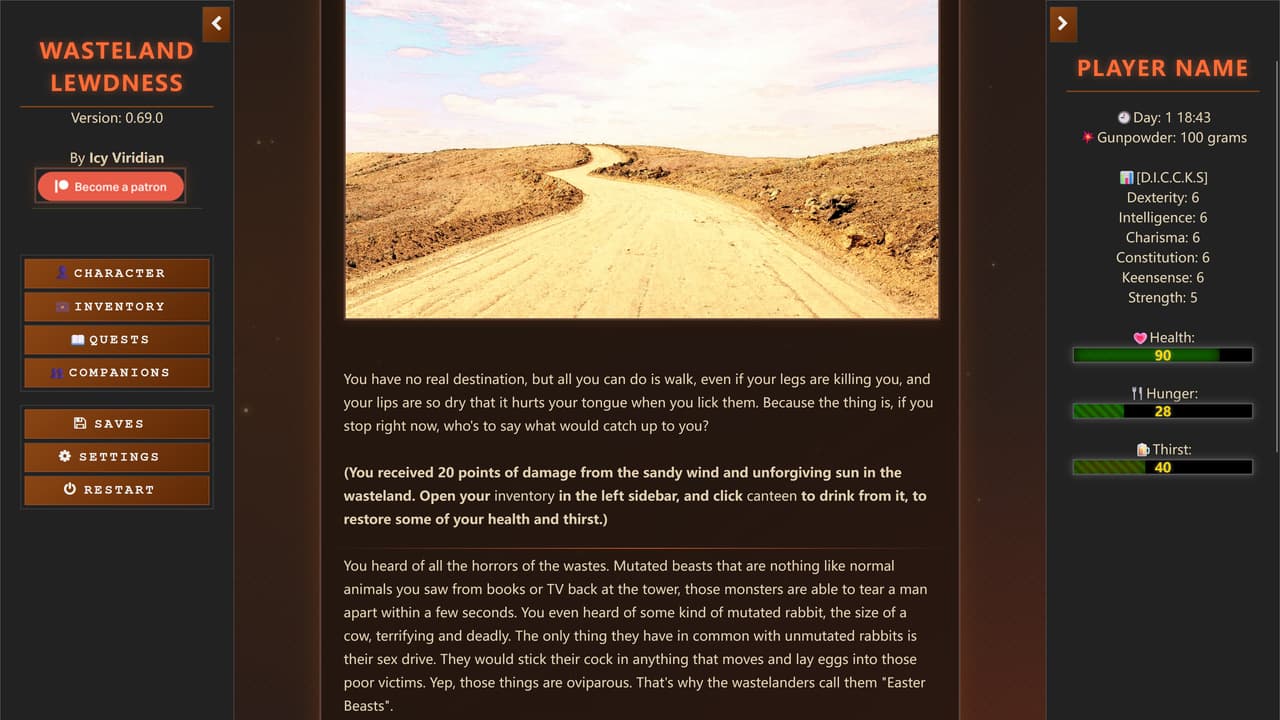 Wasteland Lewdness, Screenshot 5