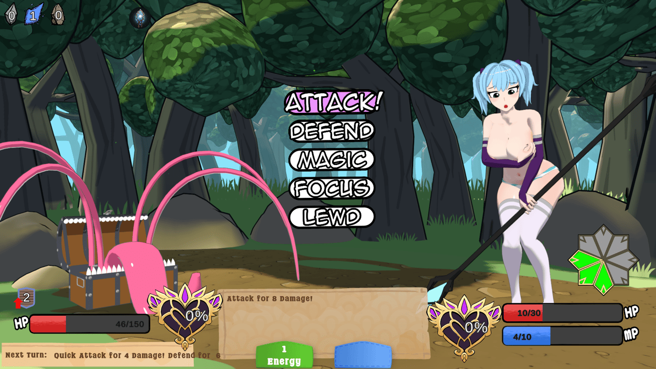 Lily's Lewd Quest, Screenshot 1