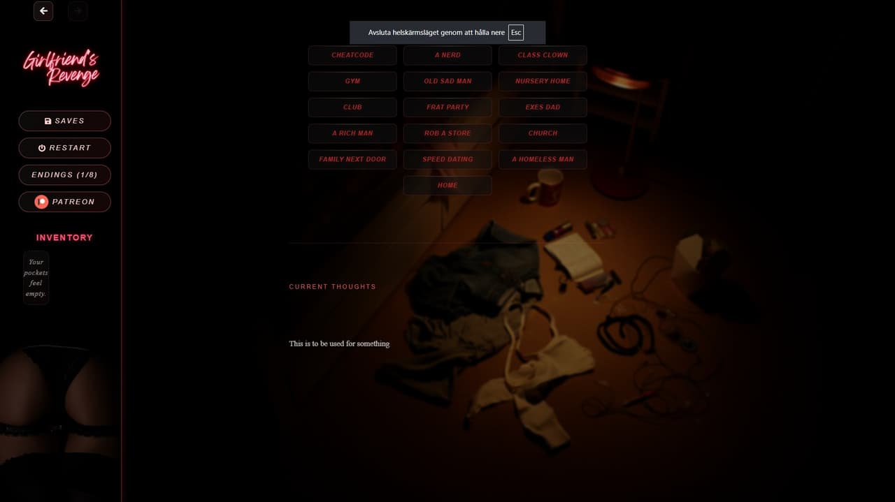 Girlfriend's Revenge, Screenshot 1