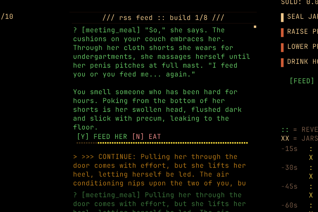 An Erotic Game About Honey Distribution, Screenshot 1