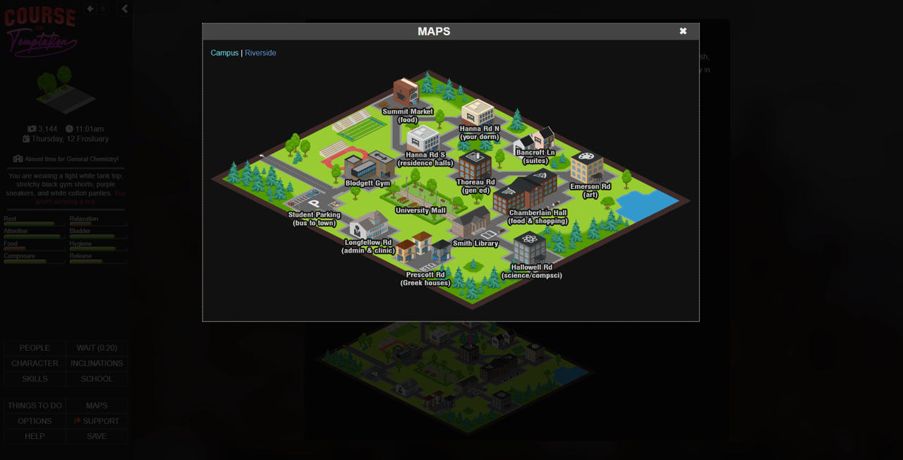 Course of Temptation, Screenshot 1