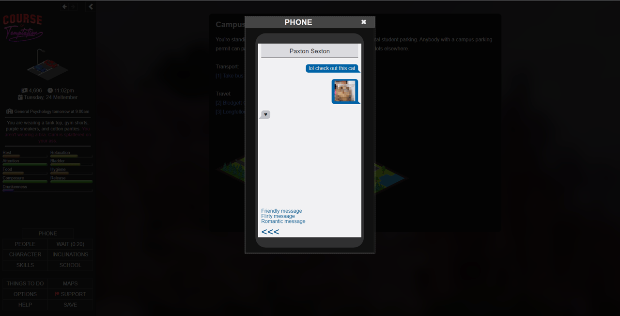 Course of Temptation, Screenshot 2