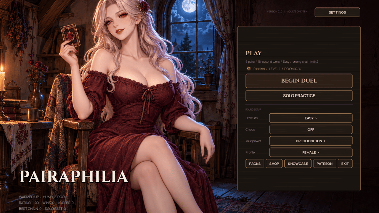 Pairaphilia - Adult Memory Card Game, Screenshot 3