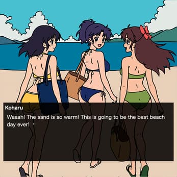 Beachside Date (A Summer Day with Three Bikini Girls), Screenshot 6