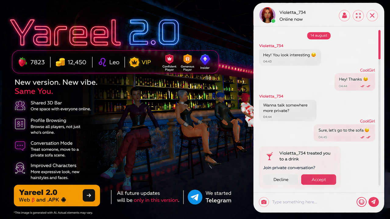 YAREEL - Free Multi-player NSFW Game, Screenshot 1