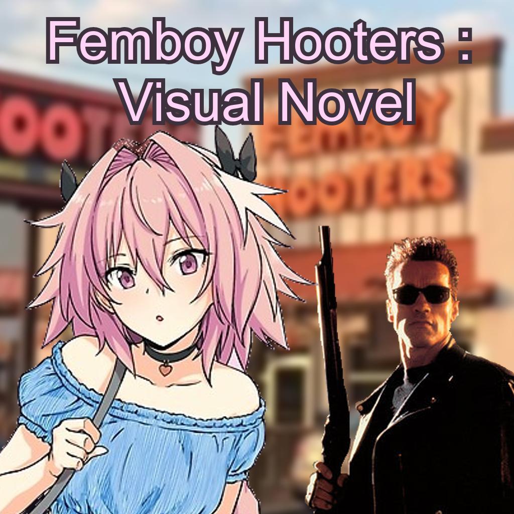 Titelbild von Femboy Hooters: Visual Novel