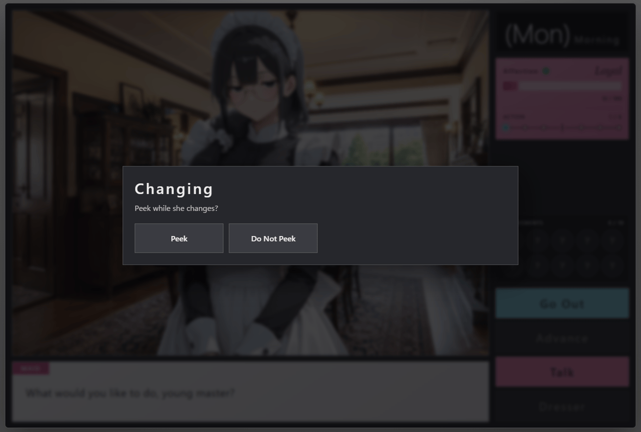 FreAI: Maid Pygmalion, Screenshot 2
